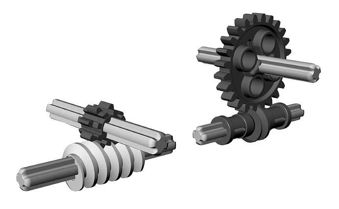 LEGO-worm-gear-model