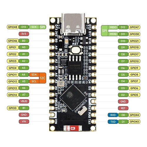 ESP32-S3-Nano плата