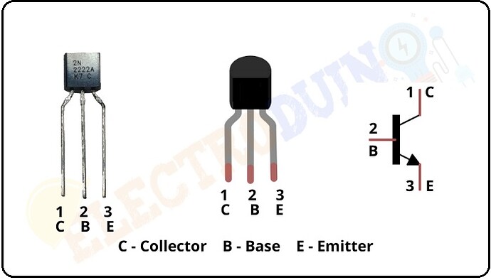2N2222A-Transistor-Pin-ConfigurationPin-diagramPinout