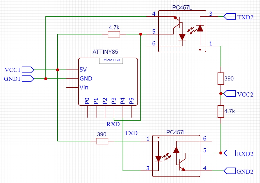 Не работает гальваническая развязка UART - Аппаратные вопросы - Arduino.ru